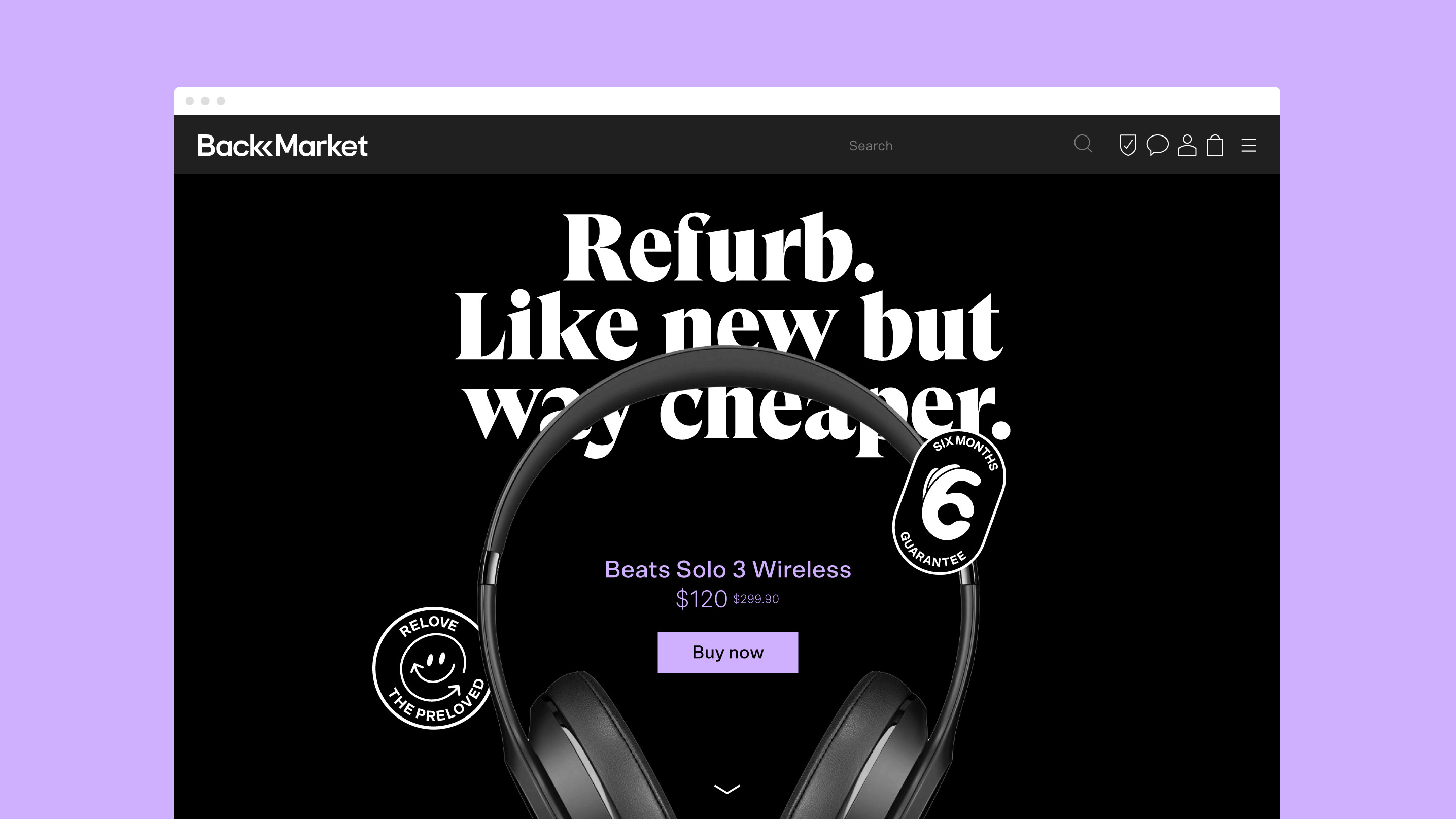 Back Market電子設備翻新服務商公司vi設計，網站設計